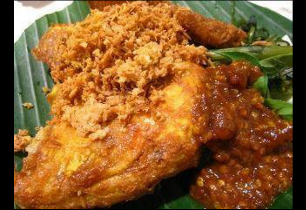 Ayam penyet sambal belacan